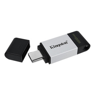 Pendrive Kingston 128gb Prata Data Traveler 80 3.2 Usb-C