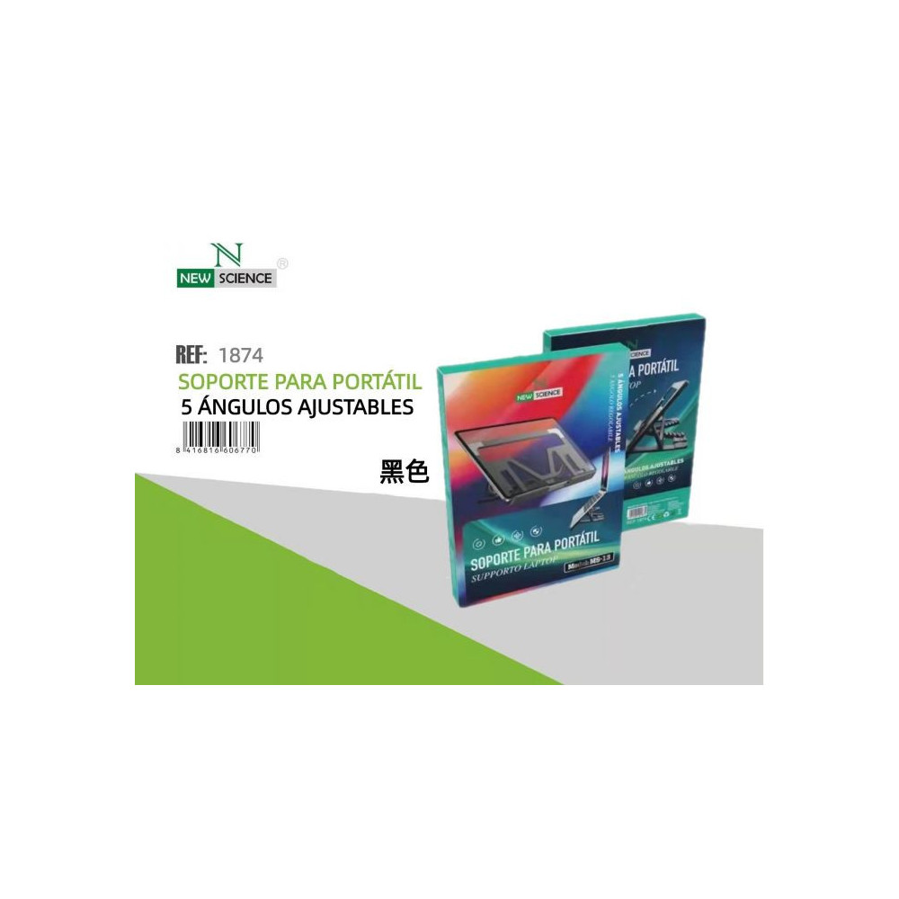 New Science Adjustable Laptop Base Black Ms-13