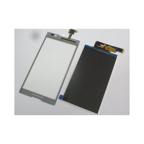 Branco-completa-LCD-tela-de-toque-digitador-para-Sony-Xperia-C-C2304-C2305