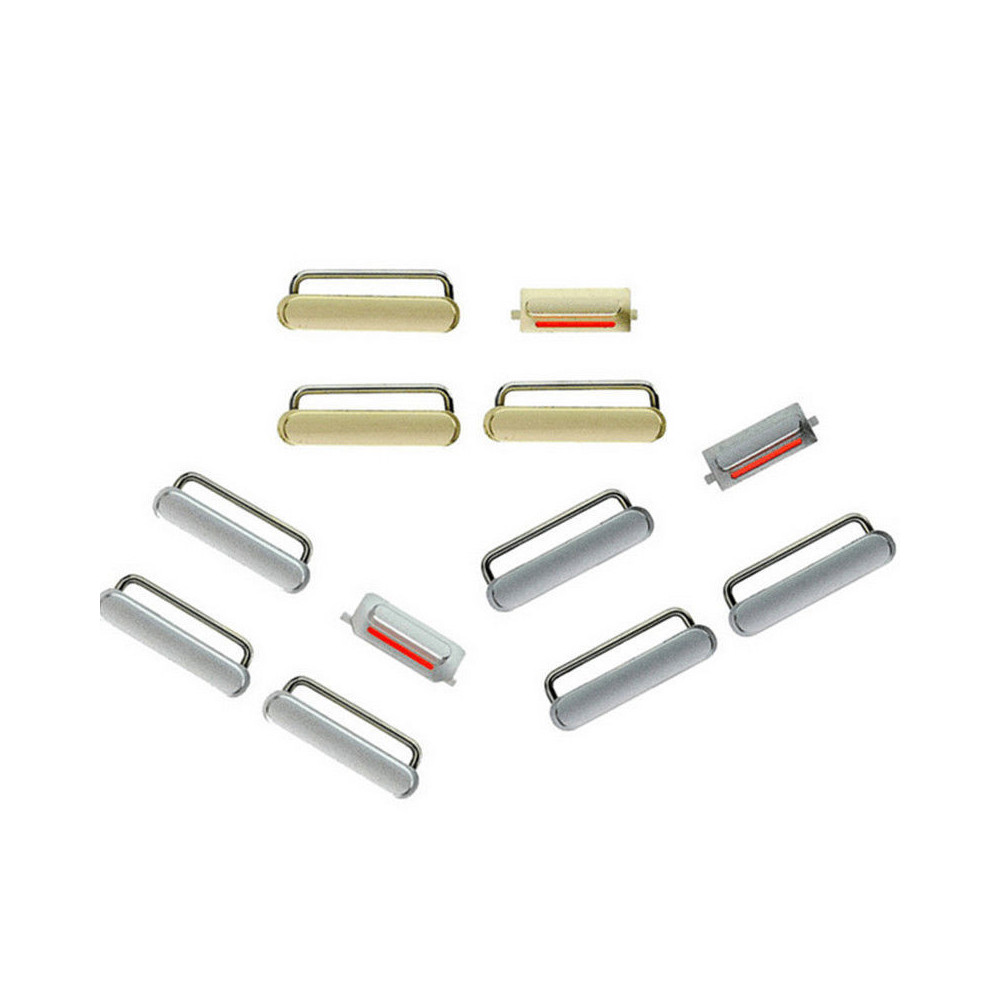 Conjunto De Botões Laterais Apple Iphone 7 Dourado