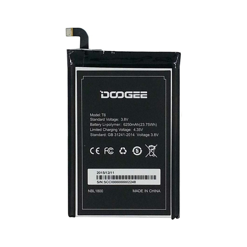 bateria_doogee_t6_01_lBATTERY DOOGEE T6 PRO 6250MAH
