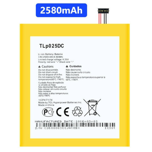 s-l1600BATTERY TLP025DC ALCATEL OT-8050erty