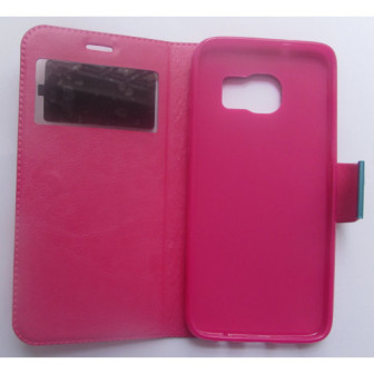 Flip Cover Janela Samsung Galaxy S7 Edge / G935f Pink