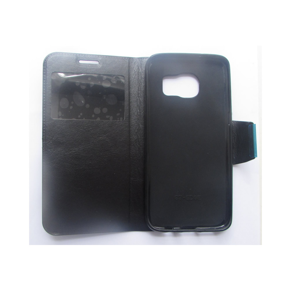 Capa Flip Cover Com Janela Samsung Galaxy S7 Edge G935f Preto