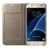 Flip Cover Wallet Samsung Galaxy S7 Led View Ef-Ng930pfegww Dourado Blister