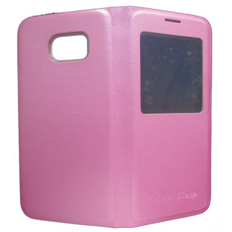 Capa Flip Cover S-View Samsung Galaxy S7 Edge G935 Rosa