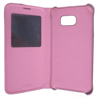 Capa Flip Cover S-View Samsung Galaxy S7 Edge G935 Rosa