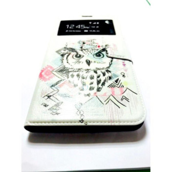 Capa Flip Cover Com Janela E Desenho Apple Iphone 7/8 Plus Branco Coruja