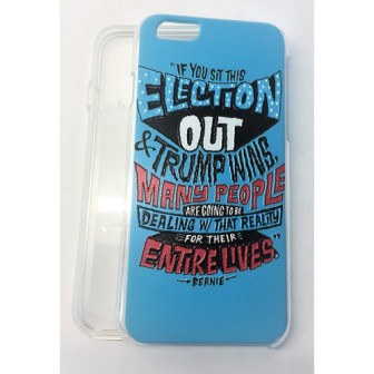 Capa Silicone Gel 360º Com Desenho Apple Iphone 7 Plus/8 Plus Transparente Bernie Quote