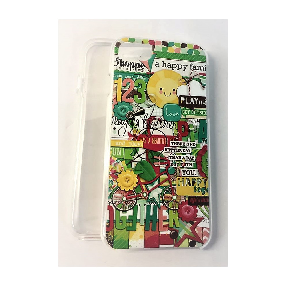 Capa Silicone Gel 360º Com Desenho Apple Iphone 7 Plus/8 Plus Transparente Design Jardim