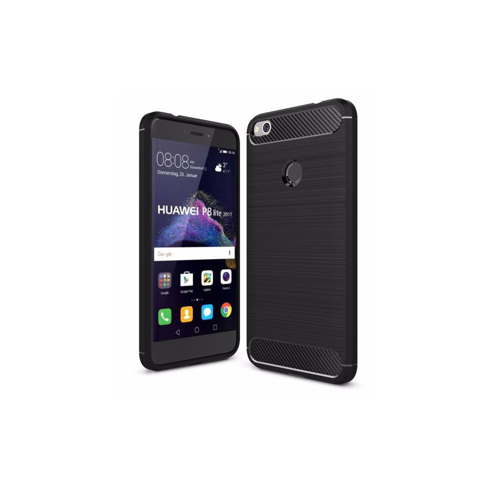 Capa Carbon Gel Huawei P9 Lite 2017 / P8 Lite 2017 Preto