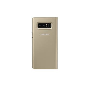 Capa Flip Cover Clear View Samsung Galaxy Note 8 Dourado