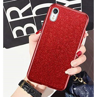 Capa Silicone Gel Brilhante Apple Xr Vermelho