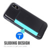 Capa Silicone Tpu Com Suporte De Cartão Apple Xr Preto