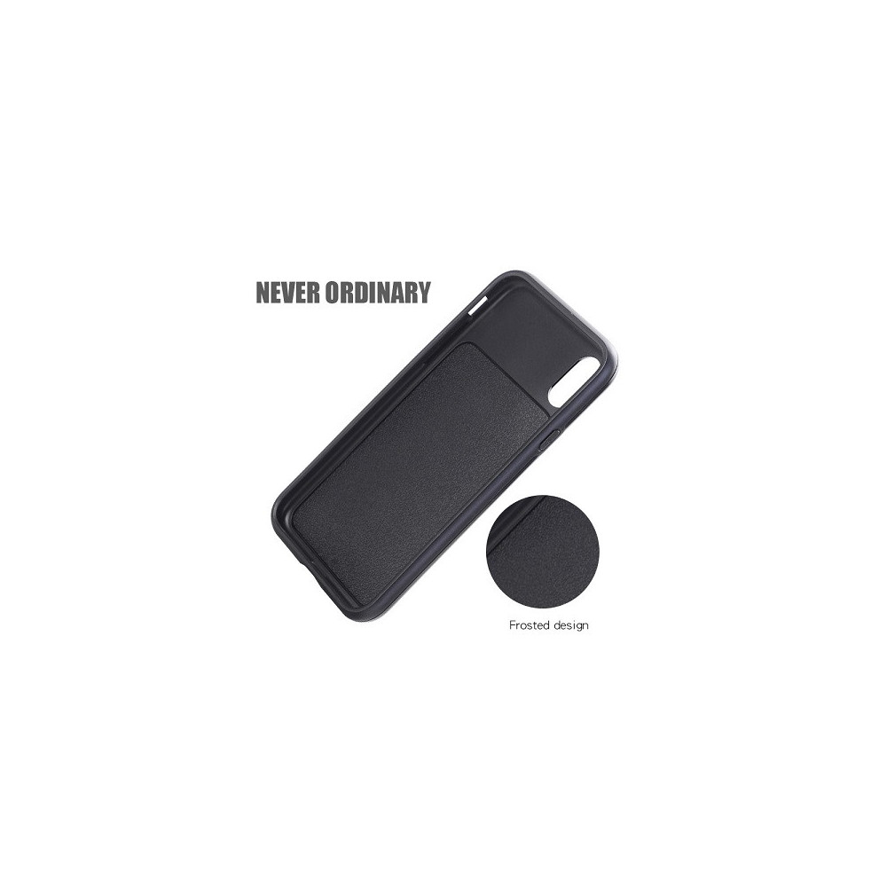 Capa Silicone Tpu Com Suporte De Cartão Apple Xs Preto