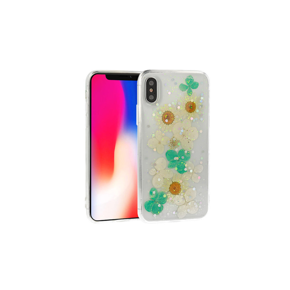 Capa Silicone Dura Com Desenho Flor Vennus Xiaomi Mi 8 Pro Transparente Camila