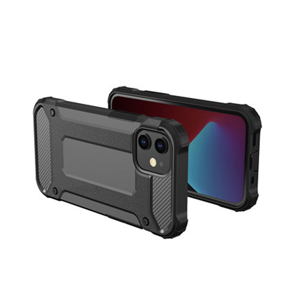 Capa Silicone Gel Carbon Apple Iphone 12/12 Pro Preto