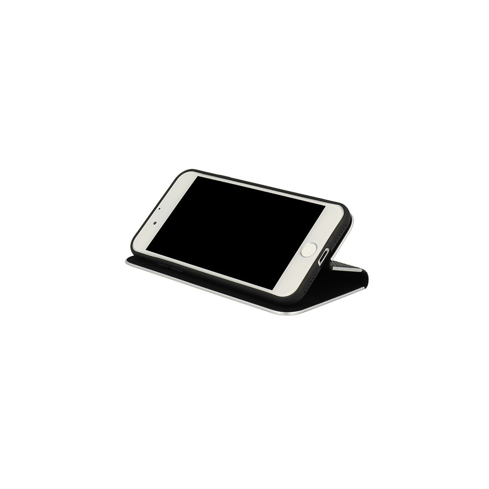 Flip Cover Vennus Book Carbon Case With Frame Para Samsung Galaxy A41 Black