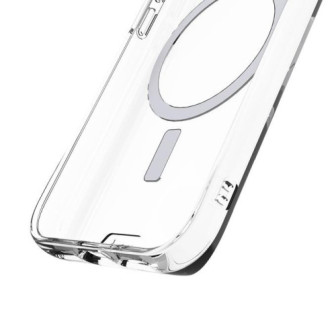 Capa Silicone Dura Apple Iphone 13 Pro Max Transparente Magsafe