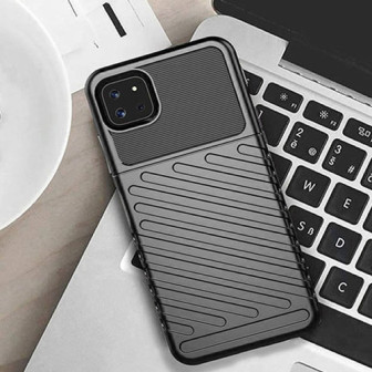 Samsung Galaxy A22 5g Black Thunder Silicone Gel Case