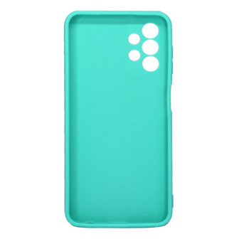 Capa Silicone Samsung Galaxy A13 4G Verde Turquesa Com Protetor De Câmera 3d