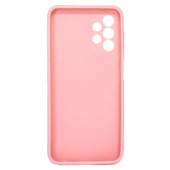 Capa Silicone Samsung Galaxy A13 4G Rosa Clara Com Protetor De Câmera 3D