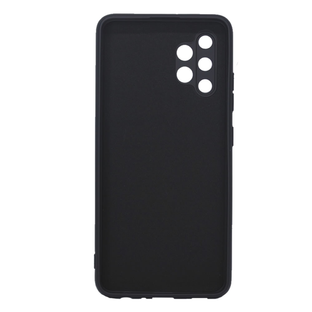 Capa Silicone Gel Samsung Galaxy A32 4G Preto Com Protetor De Câmera Robusta