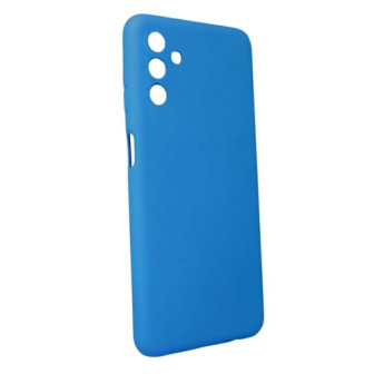 Capa Silicone Gel Samsung Galaxy A14 Azul Com Protetor De Câmera