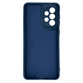 Capa Silicone Gel Samsung Galaxy A33 5G Azul Heart Com Protetor De Câmera