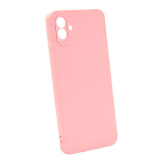Capa Silicone Samsung Galaxy A04 Rosa Com Protetor De Câmera 3d