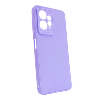 Capa Silicone Gel Xiaomi Redmi Note 12 4G Lilás Com Protetor De Câmera 3D