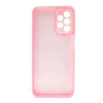 Capa Silicone Dura Samsung Galaxy A13 Rosa Kitty Com Protetor De Câmera