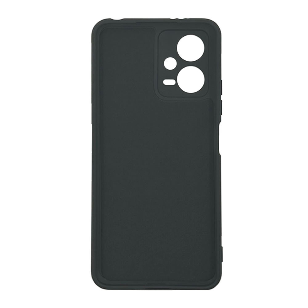 Capa Silicone Xiaomi Redmi Note 12 5G/Poco X5 Pro Preto Com Protetor De Câmera