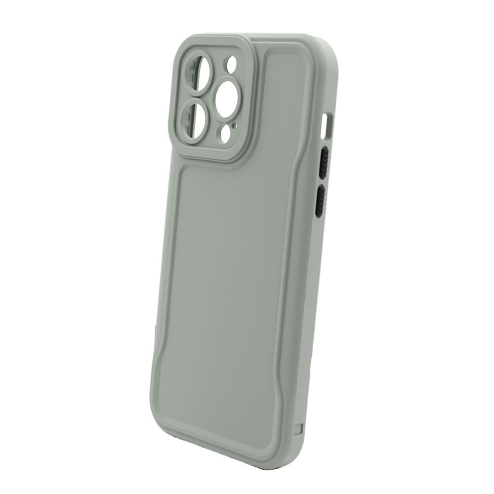 Apple Iphone 14 Pro Max Green Hard Silicone Case With Camera Protector