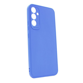 Samsung Galaxy A14 Blue Silicone Case With 3D Camera Protector