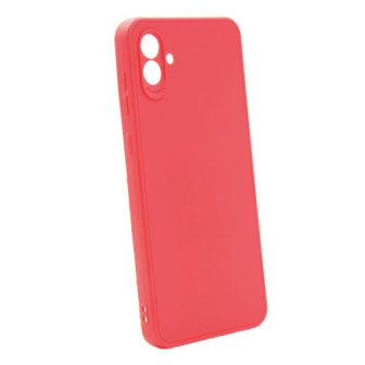 Samsung Galaxy A05 Red Silicone Case With 3D Camera Protector