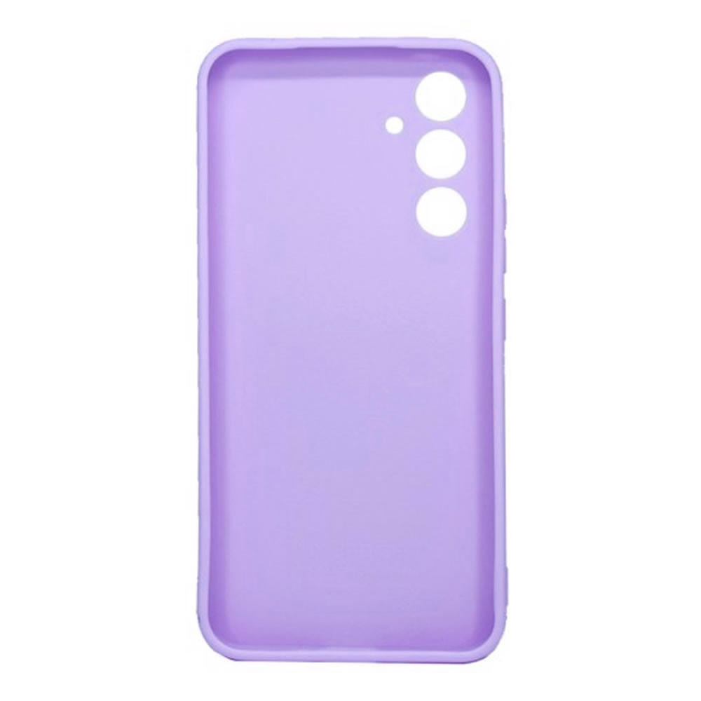 Capa Silicone Gel Samsung Galaxy A05s Lilás Com Protetor De Câmera 3D