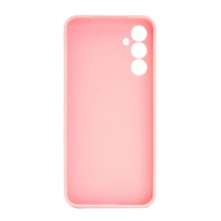 Samsung Galaxy A15 Pink Silicone Case With 3D Camera Protector