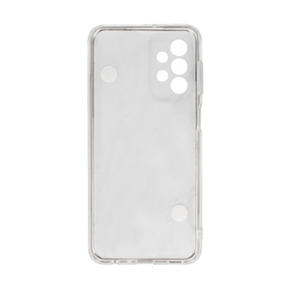Capa Silicone TPU Samsung Galaxy A23 4G/5G Branco Com Protetor De Câmera E Corrente Design 6