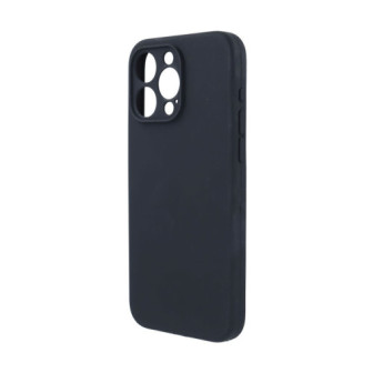 Capa Silicone Apple Iphone 15 Pro Preto Com Protetor De Câmera