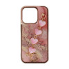 Apple Iphone 16 Pink Silicone TPU Case With Chain Design 6
