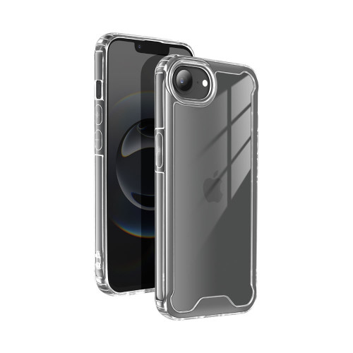 Apple Iphone 16e Transparent Hard Anti-Shock Silicone Case