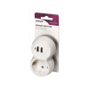 Adaptador Usb Orno Or-Ae-13246 Branco 12w/2.4a/2 Usb E Soquete
