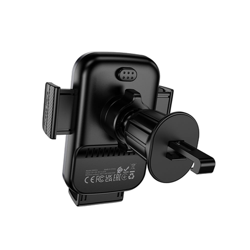 Suporte Com Carregador Borofone Bh221 Preto 15w Wireless Para Ventilação