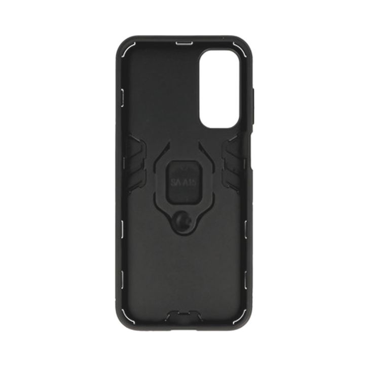 Capa Silicone Anti-Choque Armor Carbon Samsung Galaxy A15 Preto Ring Armor