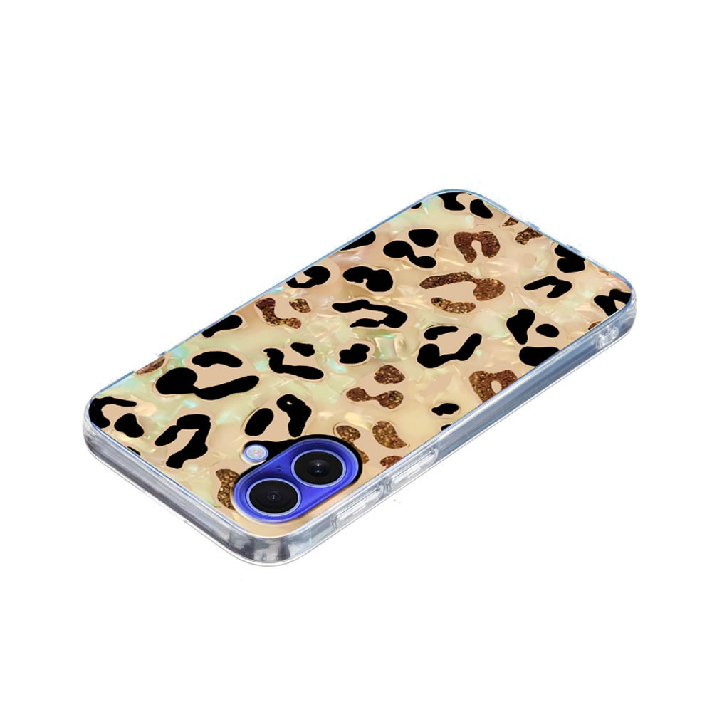 Capa Silicone Tpu Apple Iphone 16 Plus Amarelo Leopardo