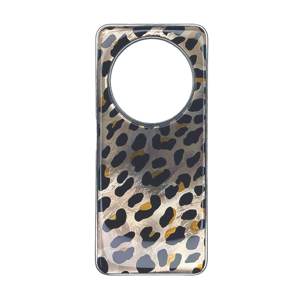 Xiaomi Redmi 14C Yellow Leopard Metallic TPU Silicone Case