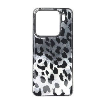 Xiaomi 15 Grey Leopard Metallic TPU Silicone Case