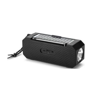 Denver BTG-158 Black Bluetooth Speaker With Solar Panel And Flashlight