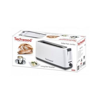 Techwood TGP-402 Silver Toaster 900W 1 Long Slot